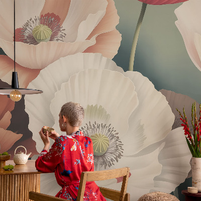 Mural de fotos na parede Beleza floral