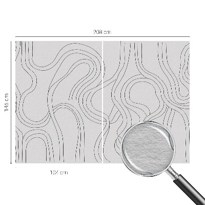 Papel de parede decorativo Linhas orgânicas
