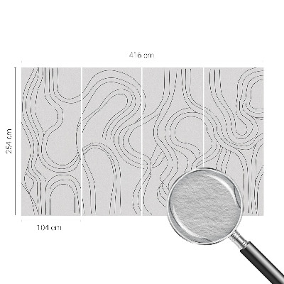 Papel de parede decorativo Linhas orgânicas