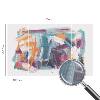 Papel de parede decorativo Golpes enérgicos