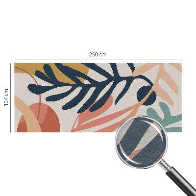 Mural de parede padrões de folhas