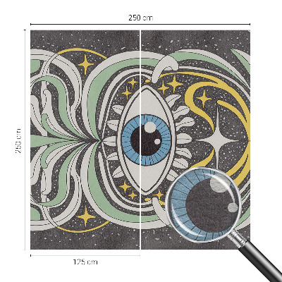 Papel de parede para sala Olho simétrico