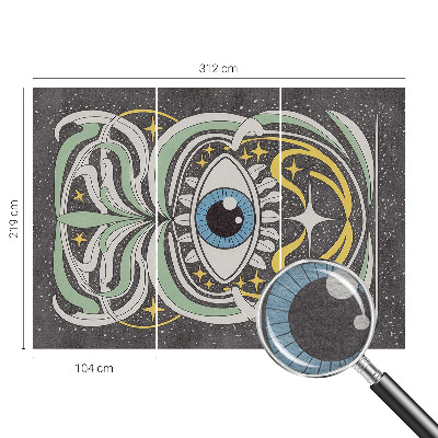 Papel de parede para sala Olho simétrico