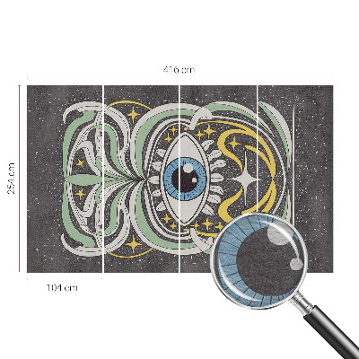 Papel de parede para sala Olho simétrico