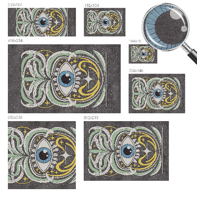 Papel de parede para sala Olho simétrico