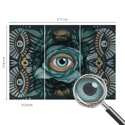 Papel de parede para quarto Olho de flor
