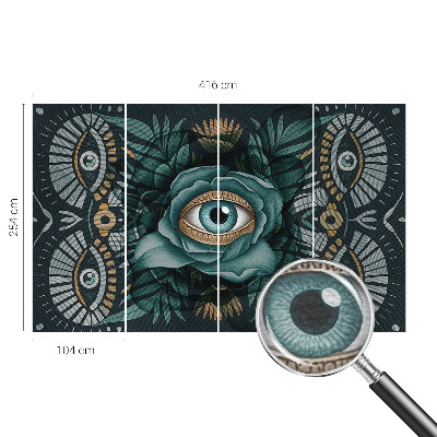 Papel de parede para quarto Olho de flor
