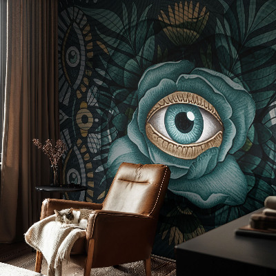 Papel de parede para quarto Olho de flor