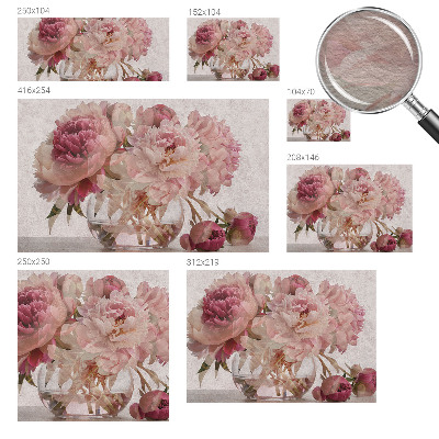 Papel de parede decorativo Amuleto de Peônia