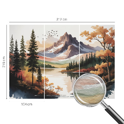 Mural de fotos na parede Outono nas montanhas