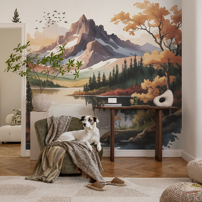 Mural de fotos na parede Outono nas montanhas