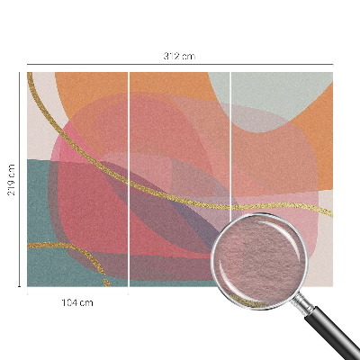 Papel de parede decorativo Formas coloridas