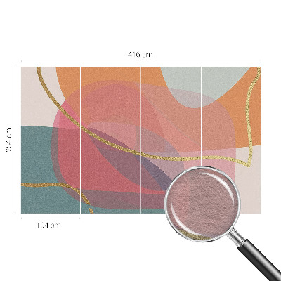 Papel de parede decorativo Formas coloridas