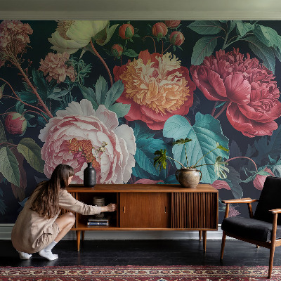 Papel de parede Flores coloridas