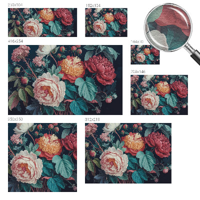 Papel de parede Flores coloridas