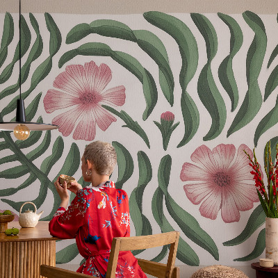Mural fotográfico Flores e folhas