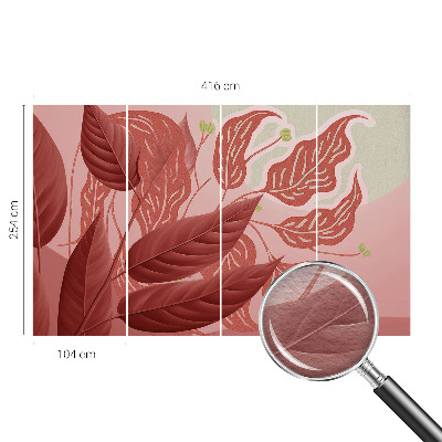 Mural de parede Folhas orgânicas