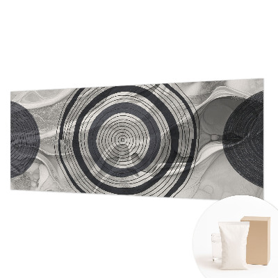 Papel de parede para sala Círculos cinzentos