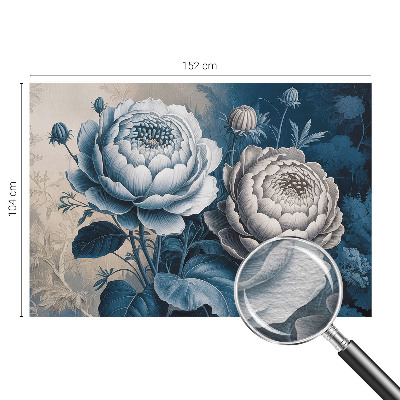 Papel de parede decorativo Flores românticas