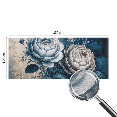 Papel de parede decorativo Flores românticas