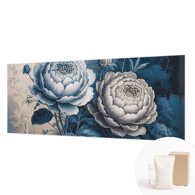 Papel de parede decorativo Flores românticas
