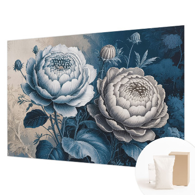 Papel de parede decorativo Flores românticas