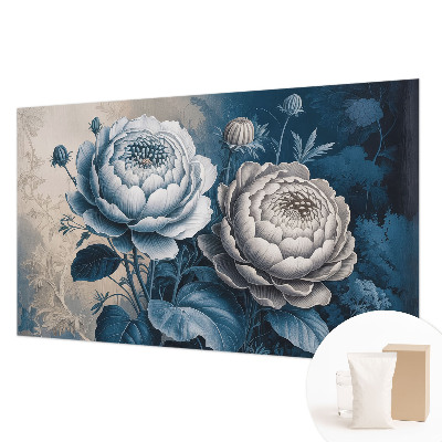 Papel de parede decorativo Flores românticas