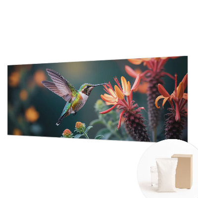 Papel de parede para quarto flores de beija-flor
