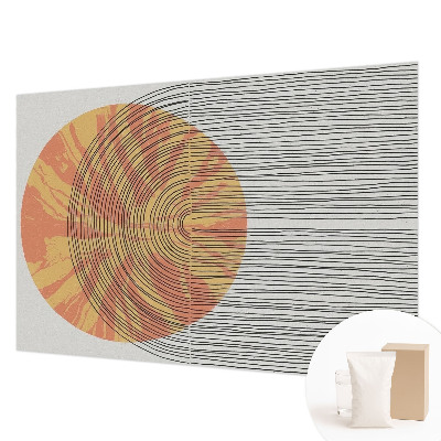 Mural de parede Círculo com linhas