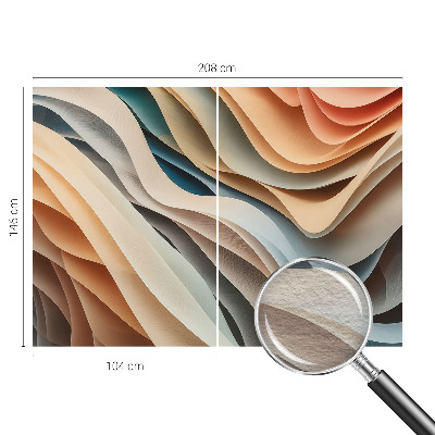 Papel de parede para quarto Formas onduladas