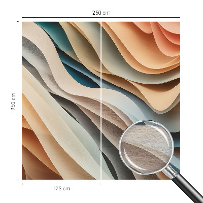 Papel de parede para quarto Formas onduladas