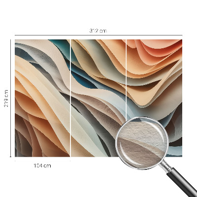Papel de parede para quarto Formas onduladas