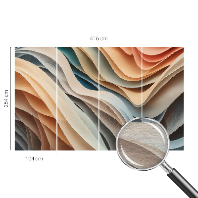 Papel de parede para quarto Formas onduladas