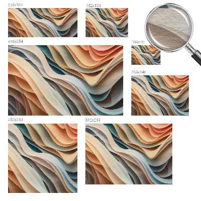 Papel de parede para quarto Formas onduladas