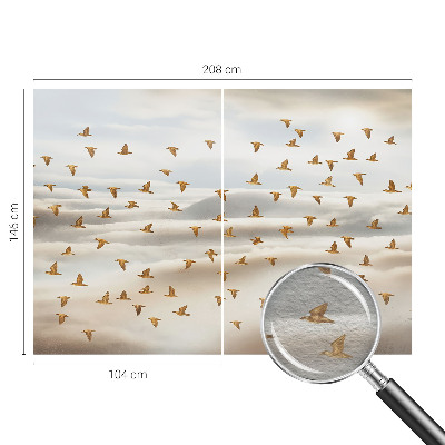 Mural de fotos na parede Pássaros em voo