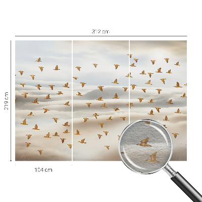 Mural de fotos na parede Pássaros em voo
