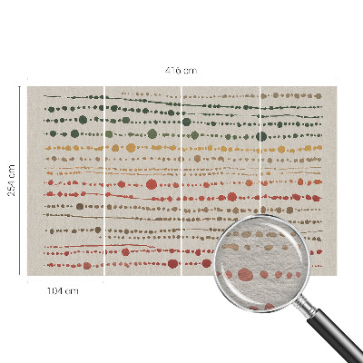 Papel de parede fotográfico Pontos coloridos