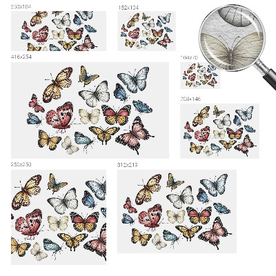 Papel de parede para sala Borboletas do paraíso