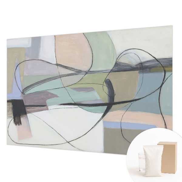 Papel de parede para quarto Linhas em tons pastel