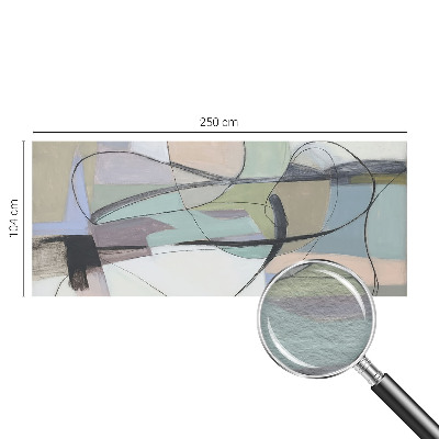 Papel de parede para quarto Linhas em tons pastel