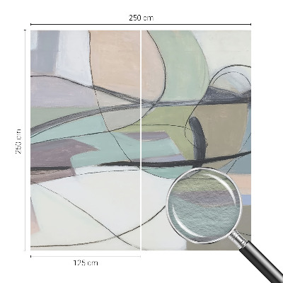 Papel de parede para quarto Linhas em tons pastel