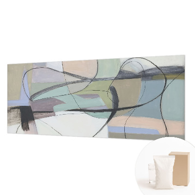 Papel de parede para quarto Linhas em tons pastel