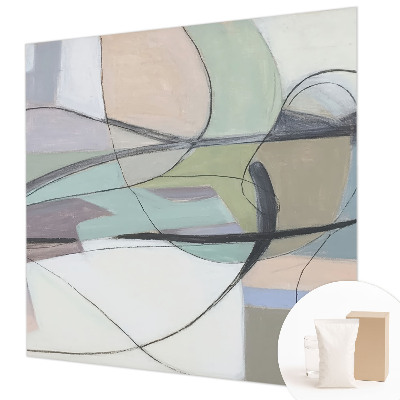 Papel de parede para quarto Linhas em tons pastel