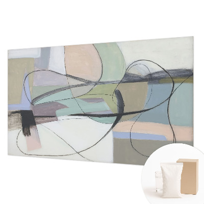 Papel de parede para quarto Linhas em tons pastel