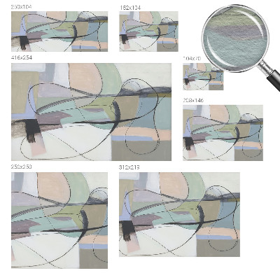 Papel de parede para quarto Linhas em tons pastel
