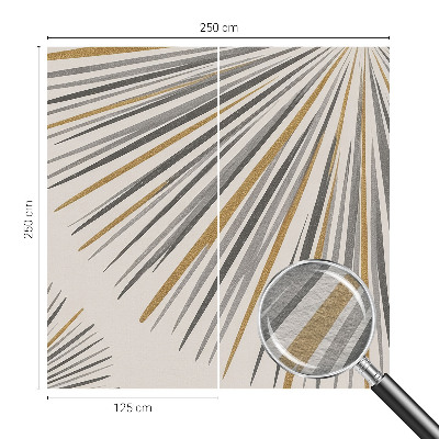 Papel de parede decorativo Leques geométricos