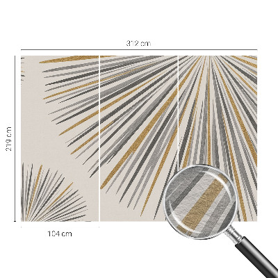 Papel de parede decorativo Leques geométricos