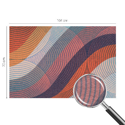 Papel de parede Ondas coloridas