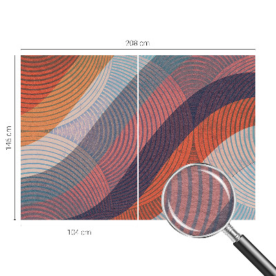 Papel de parede Ondas coloridas