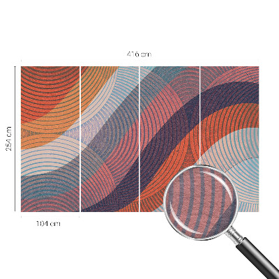 Papel de parede Ondas coloridas